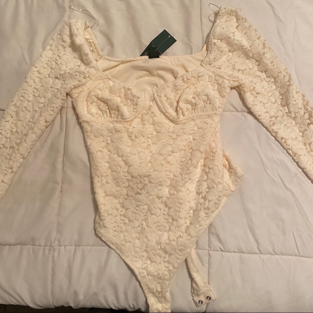 Cream bodysuit